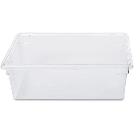 Rubbermaid Commercial Food Box, Plastic, 12-1/2 Gal Cap, 26"x18"x9", 6PK, Clear RCP3300CLECT
